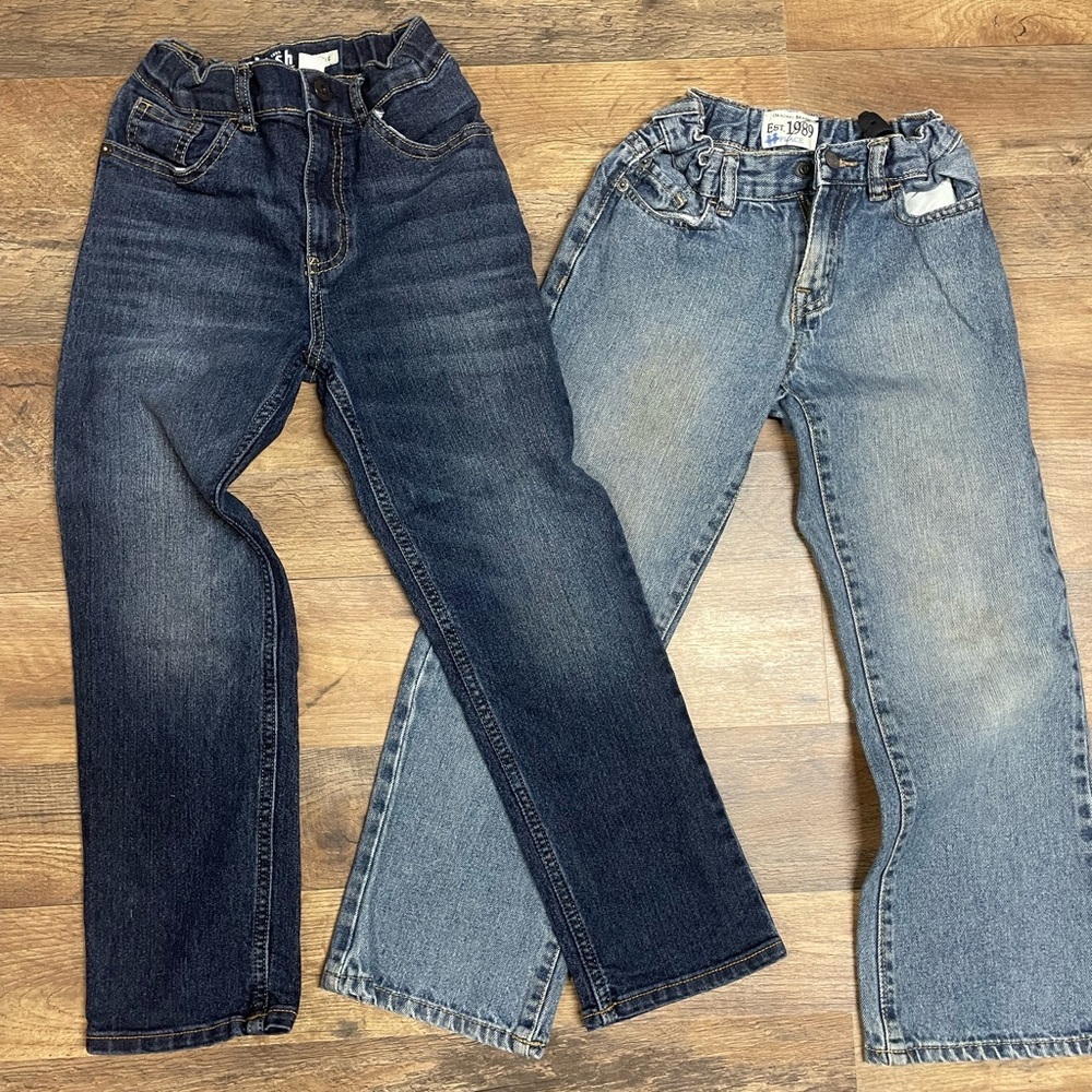 New Mix Kids Bottoms Jeans - Dark Blue and Light Blue